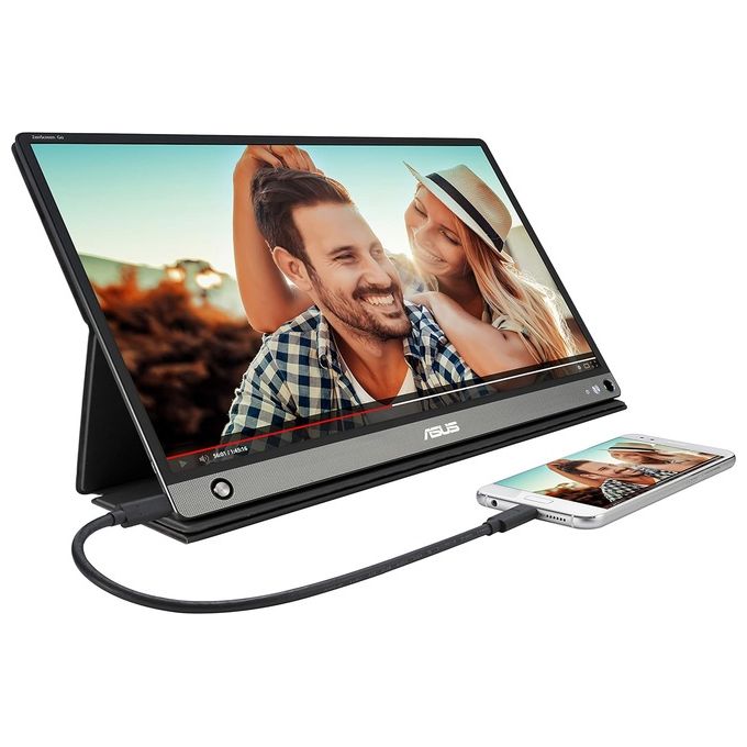ASUS Monitor Portatile ZenScreen Go MB16AHP 15.6'' USB Type-C , FHD (1920x1080), IPS, up to 4 hours battery, Micro-HDMI, Foldable Smart case, Auto-Rotate