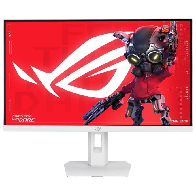 ASUS monitor gaming ROG Strix XG27ACMES-W, 27 pollici, Fast IPS, 2560x1440, 255Hz, 0.3ms, G-Sync, USB-C, bianco