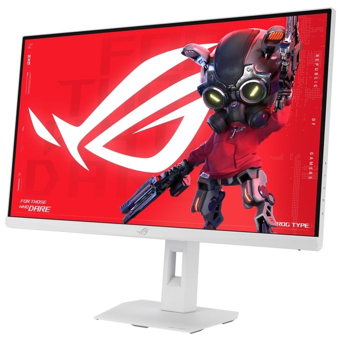 ASUS monitor gaming ROG Strix XG27ACMES-W, 27 pollici, Fast IPS, 2560x1440, 255Hz, 0.3ms, G-Sync, USB-C, bianco