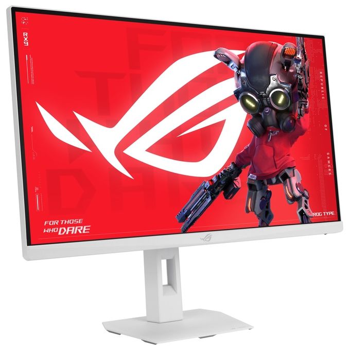 ASUS monitor gaming ROG Strix XG27ACMES-W, 27 pollici, Fast IPS, 2560x1440, 255Hz, 0.3ms, G-Sync, USB-C, bianco