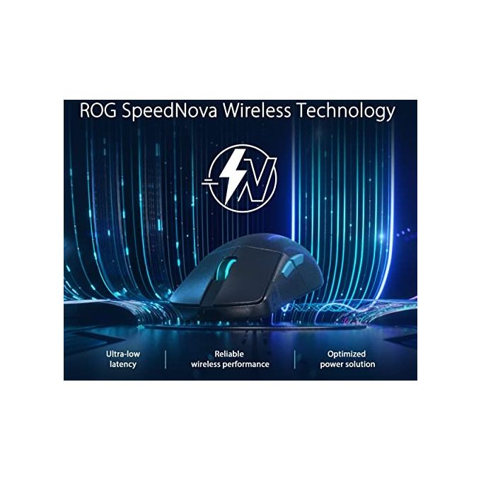 ASUS 90MP02W0-BMUA00 ROG Harpe Ace Aim Lab Edition Mouse Gaming Wireless 36000 DPI RGB 54 g colore Bianco