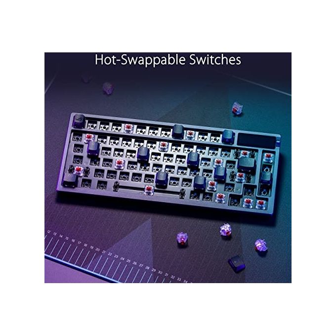 ASUS 90MP0316-BKIA00 ROG Azoth Tastiera Meccanica Gaming Wireless 75% TKL Switch ROG NX Red Hot-Swap Display OLED RGB Aura Sync Connessione Tri-Mode USB-C Bluetooth 2.4GHz colore Nero