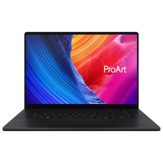 Asus H7606WP PROART P16 AMD Ryzen Master AI 9 HX 370 Notebook 16 pollici 3K OLED Touch 64GB RAM 4TB SSD NVIDIA RTX 5070 8GB GDDR7 Windows 11 Pro Nero