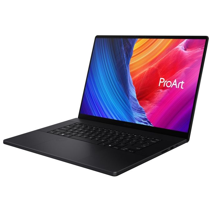 Asus H7606WP PROART P16 AMD Ryzen Master AI 9 HX 370 Notebook 16 pollici 3K OLED Touch 64GB RAM 4TB SSD NVIDIA RTX 5070 8GB GDDR7 Windows 11 Pro Nero