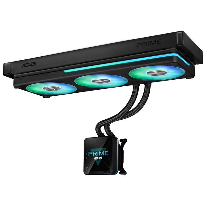 Asus COMPONENTS 90RC01W1-B0EAY0 PRIME SLC II Dissipatore a Liquido 360 mm Display IPS 3.95'' Ventole ARGB preinstallate colore Nero