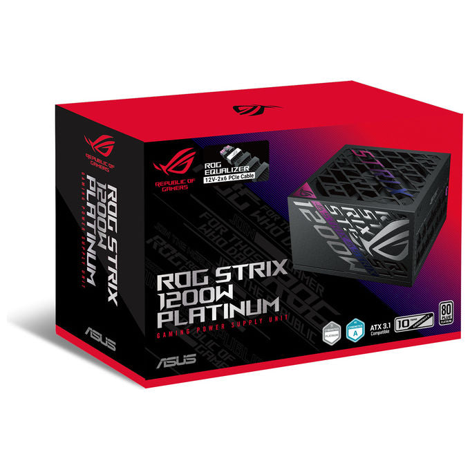 Asus 90YE00W6-B0NA00 ROG Strix Alimentatore Gaming 1200W 80 PLUS Platinum Modulare colore Nero