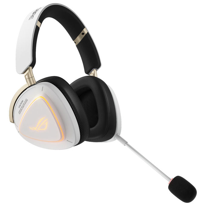 Asus 90YH04C0-BHUA10 ROG Delta II-KJP Cuffie Gaming Tri-Modalita' Wireless 2.4GHz Bluetooth 3.5mm con Microfono Staccabile colore Bianco