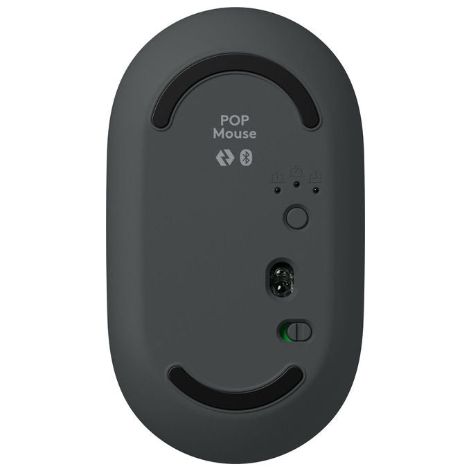 Logitech Pop Mouse, Wireless Bluetooth, Ambidestro, Grafite
