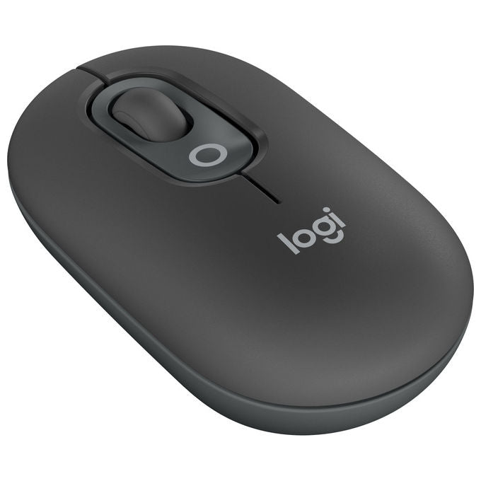 Logitech Pop Mouse, Wireless Bluetooth, Ambidestro, Grafite