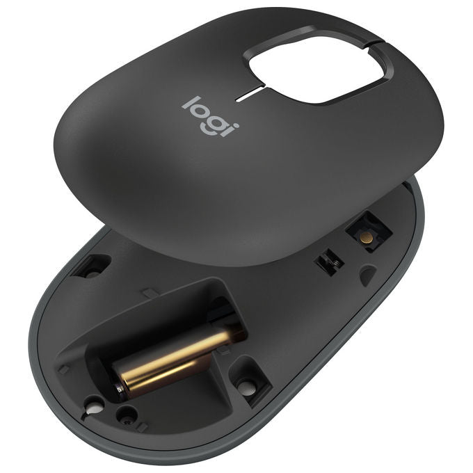Logitech Pop Mouse, Wireless Bluetooth, Ambidestro, Grafite
