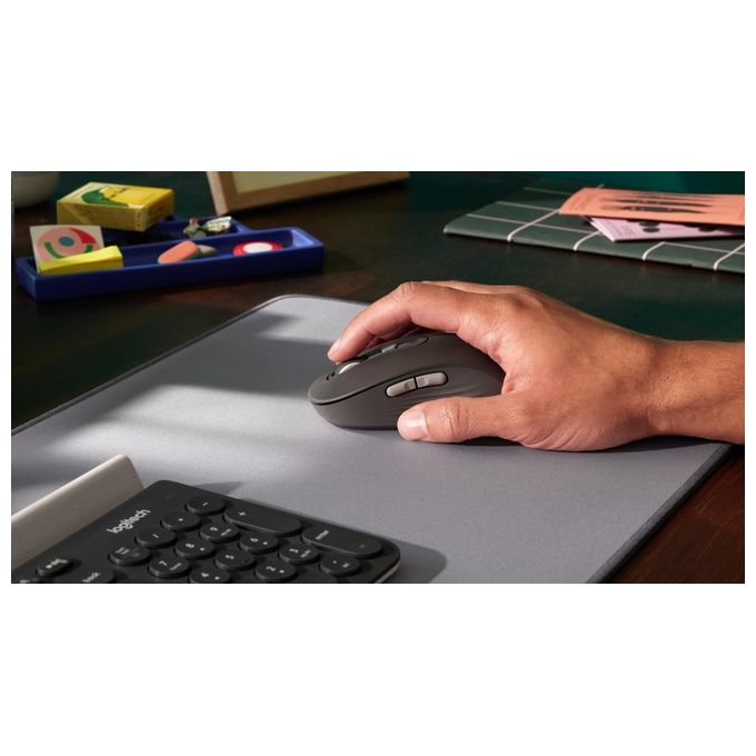 Logitech 910-007509 Signature Plus M750L Mouse Wireless Ottico 4000 DPI 6 Tasti Bluetooth RF Multi-dispositivo colore Grafite
