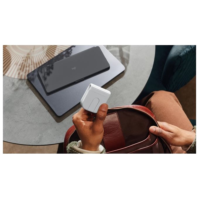 Logitech 910-007631 Mobi Fold Mouse Wireless Ambidestro Ottico Bluetooth Batterie colore Grigio