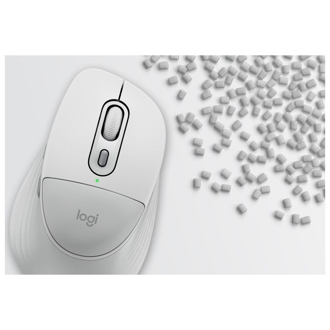 Logitech 910-007716 Signature Comfort Plus M850 L Mouse Wireless con Poggiapolsi Integrato Clic Silenziosi Scrolling SmartWheel Connessione Bluetooth e Tecnologia Easy-Switch per 3 Dispositivi Batteria 24 Mesi colore Off-White