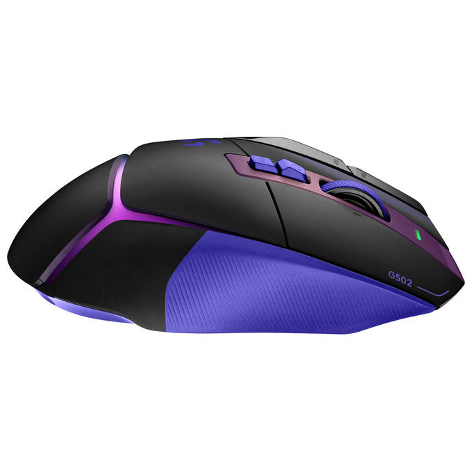 Logitech G 910-007811 G502 X PLUS Mouse Gaming Wireless e Con Cavo 44000 DPI 130 h Batteria colore Nero Viola