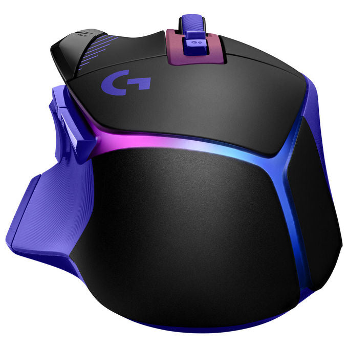 Logitech G 910-007811 G502 X PLUS Mouse Gaming Wireless e Con Cavo 44000 DPI 130 h Batteria colore Nero Viola