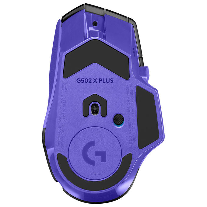 Logitech G 910-007811 G502 X PLUS Mouse Gaming Wireless e Con Cavo 44000 DPI 130 h Batteria colore Nero Viola