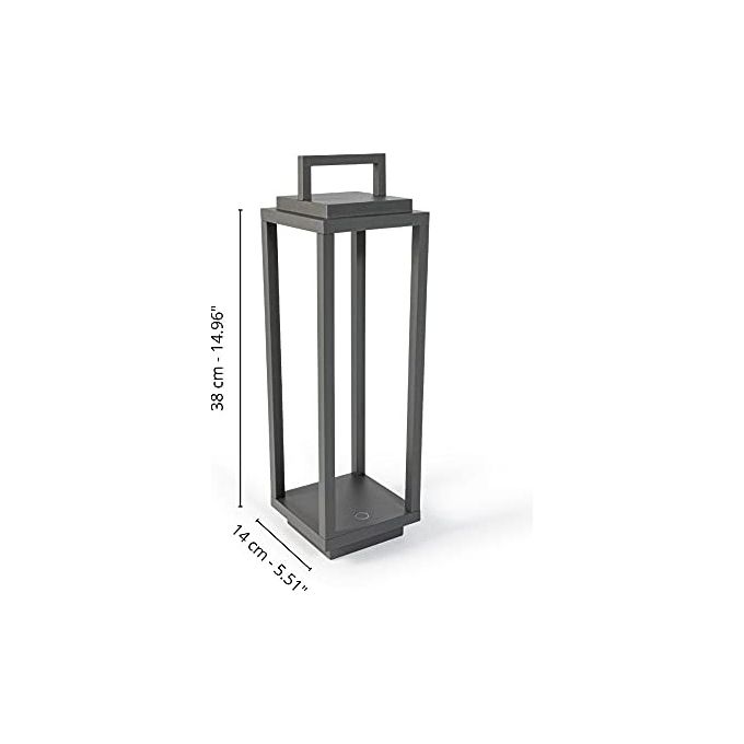 Ab By Abert Resort Lampada da Tavolo Portatile Corten