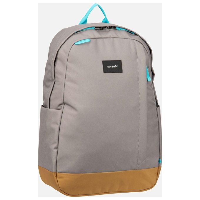 Pacsafe 35115146 GO Zaino 25 Litri Antifurto Scomparto per Laptop RFID-blocking Tasche Laterali colore Stone