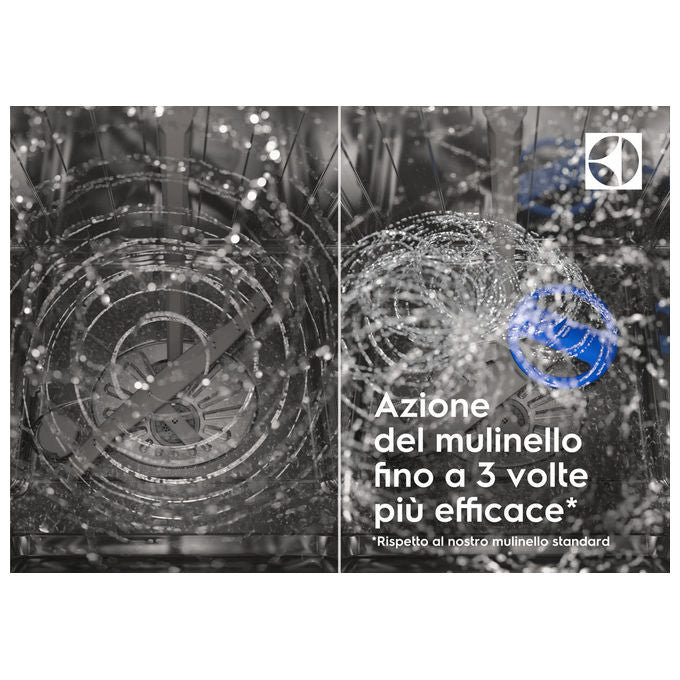 Electrolux 911 077 065 Serie 700 Lavastoviglie A scomparsa totale 10 coperti Classe D GlassCare AirDry (81.8x44.6x55 cm) colore Nero