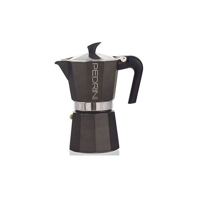 Pedrini 9114 Caffettiera Aroma Color 6 Tazze Antracite