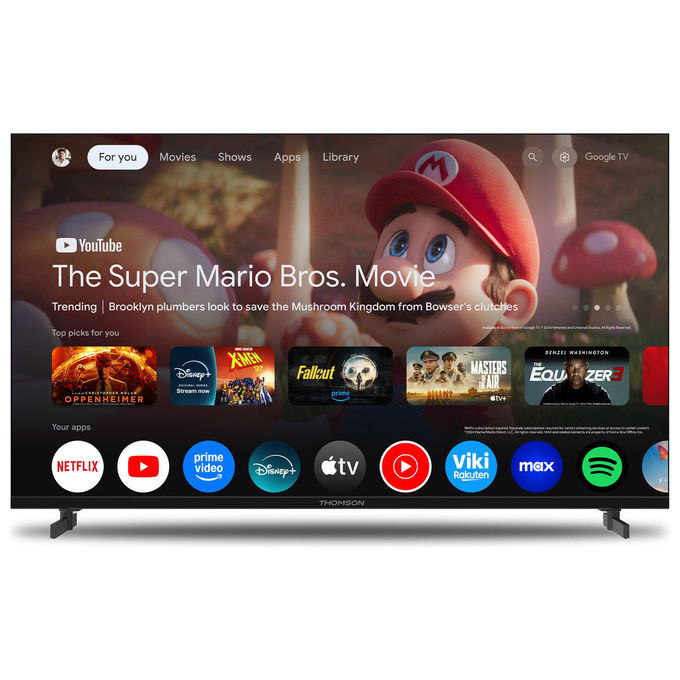 Thomson 40FG2S15 Smart TV 40'' Full HD LED Google TV DVB-T2 HEVC Triplo Sintonizzatore 3 HDMI colore Nero