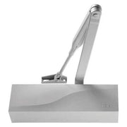 Iseo IS60 Chiudiporta Oleodinamico a Compasso Forza 2-4 con Fermo Chiusura Silenziata Colpo Finale Porta fino a 1100 mm Materiale Alluminio Verniciato colore Nero