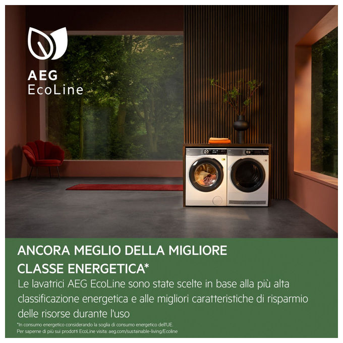 AEG LR7FD114B Lavatrice Serie 7000 11kg 1351rpm Prosteam PreciseWash colore Bianco