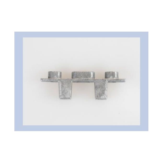 2N 9155909 IP Verso Solo Supporto Superiore Montaggio a Superficie in Metallo 5 pezzi colore Grigio