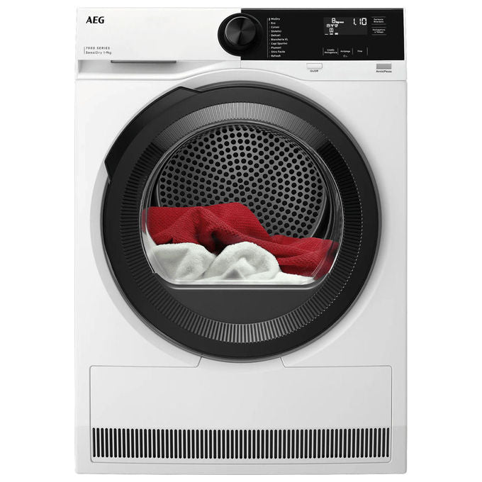 AEG 916900890 Serie 7000 Asciugatrice Caricamento frontale 9 Kg Classe C Pompa di calore MixDry SensiDry (59.6x63.8x85 cm) colore Bianco