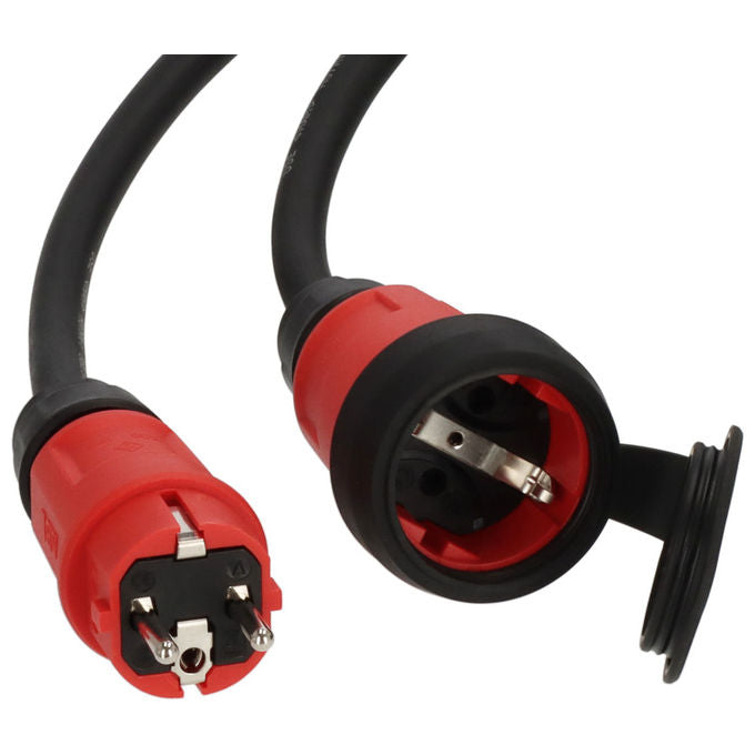 Brennenstuhl 9161100110 VN 1100 Cavo di prolunga professionale 10 m IP44 H07RN-F 3G1.5 colore Nero Rosso