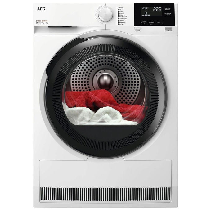 AEG TR7HG9C Serie 7000 Asciugatrice Pompa di Calore 9 Kg Classe C SensiDry MixDry 64 dB (85x60x64 cm) colore Bianco