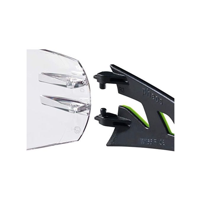 Uvex Occhiali con Astine Pheos Nero-Verde