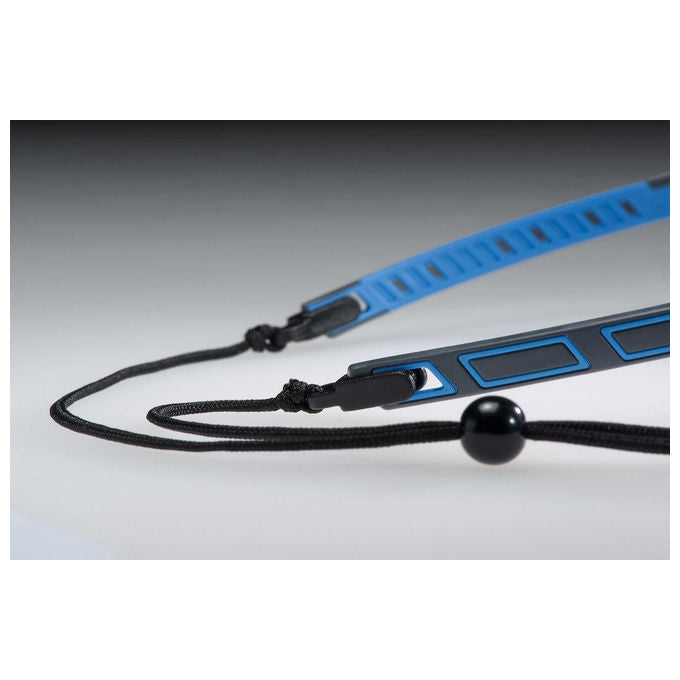 Uvex 9194171 i-works Occhiali Protettivi Lente Panoramica Antiappannamento Antigraffio Resistenti Sostanze Chimiche colore Blu