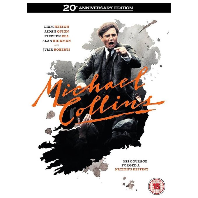 Warner Bros Michael Collins DVD Drammatico Storico Liam Neeson Julia Roberts Alan Rickman Regione 2 Lingua Inglese 2016