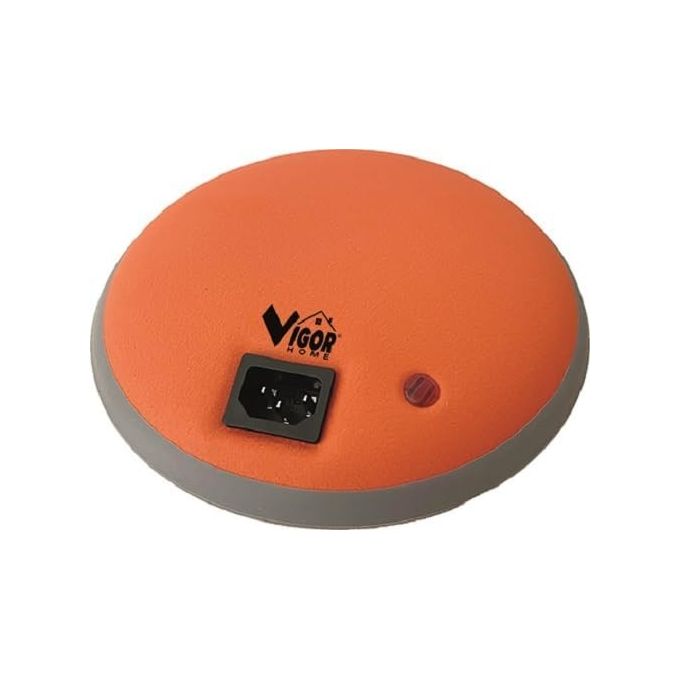 Vigor 9795420 Dotty Termoforo Elettrico Universale 550W Riscaldamento Rapido 8 min Timer Spegnimento Automatico colore Acciaio Orange