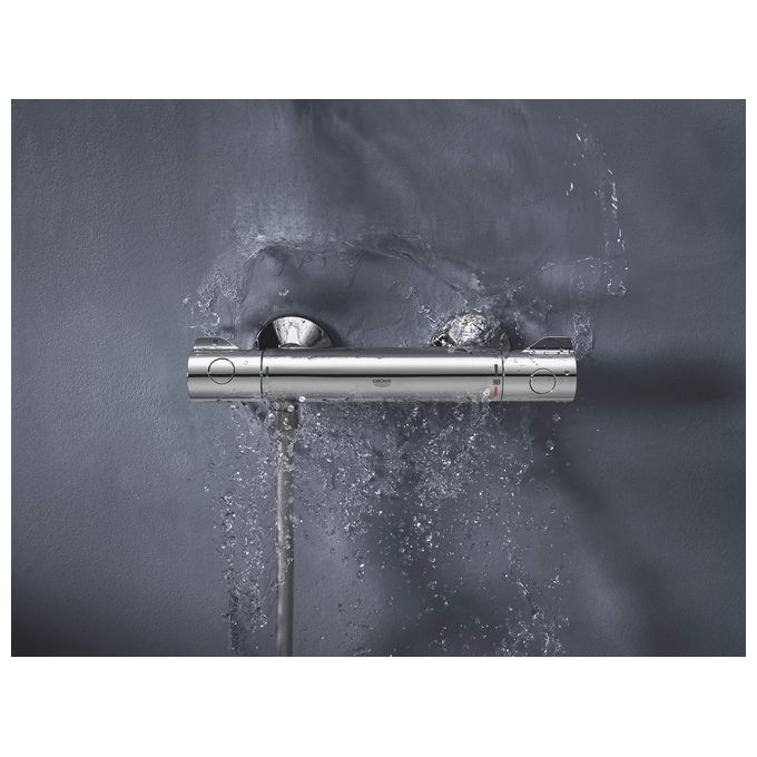 GROHE 34558000 Grohtherm 800 Miscelatore Termostatico per Doccia Tecnologia TurboStat Finitura Cromata StarLight colore Cromo