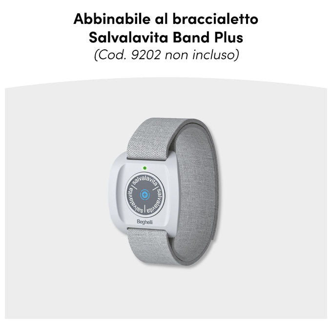 Beghelli 9201N SLV30N GPS Plus Telefono Cellulare per Anziani Tasto SOS GPS Wi-Fi Dual SIM Display 2.8'' colore Grigio