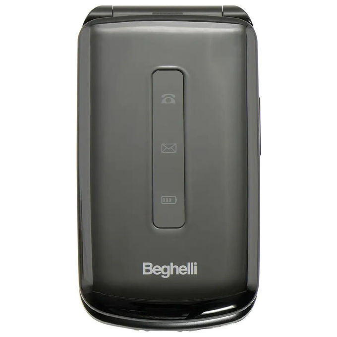 Beghelli 9205N Salvalavita Phone SLV19N ECO Cellulare per Anziani Tasto SOS Display 2.8'' Dual SIM Radio FM colore Nero