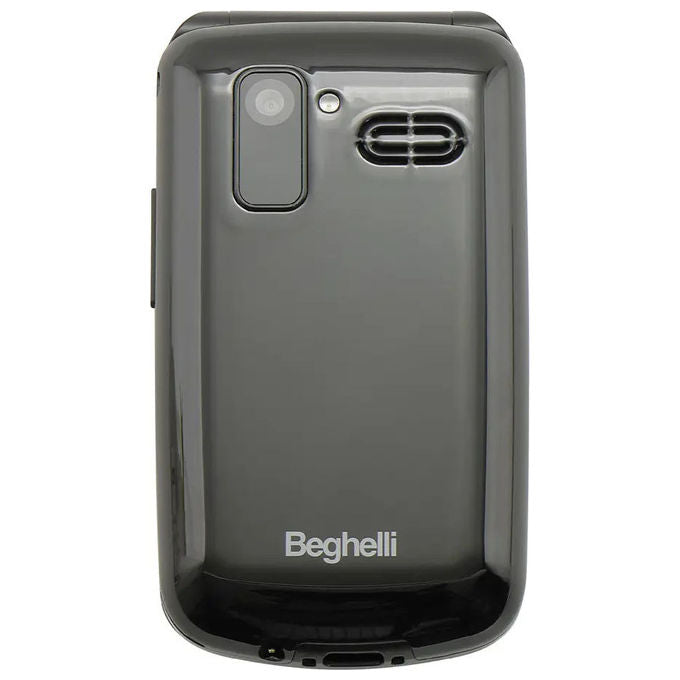 Beghelli 9205N Salvalavita Phone SLV19N ECO Cellulare per Anziani Tasto SOS Display 2.8'' Dual SIM Radio FM colore Nero
