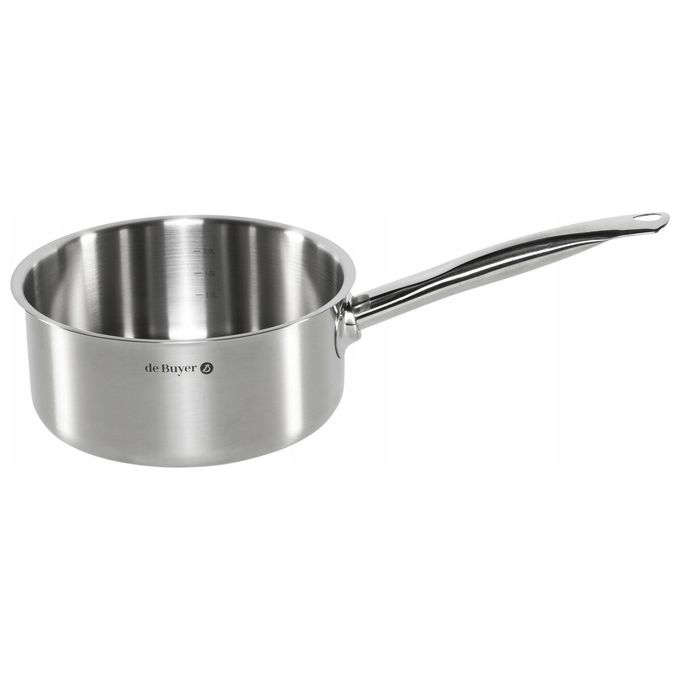 De Buyer 3501.20 PRIM'APPETY Casseruola Acciaio Inox 20 cm Induzione 2 L Diametro 20 cm Altezza 9 cm colore Silver