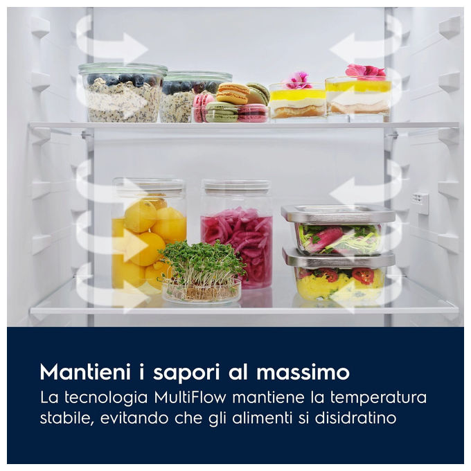 Electrolux LNN3CE18S Frigorifero Combinato da Incasso 253 L 176,5 cm Classe E 38 dB Total No Frost Touch Control colore Bianco