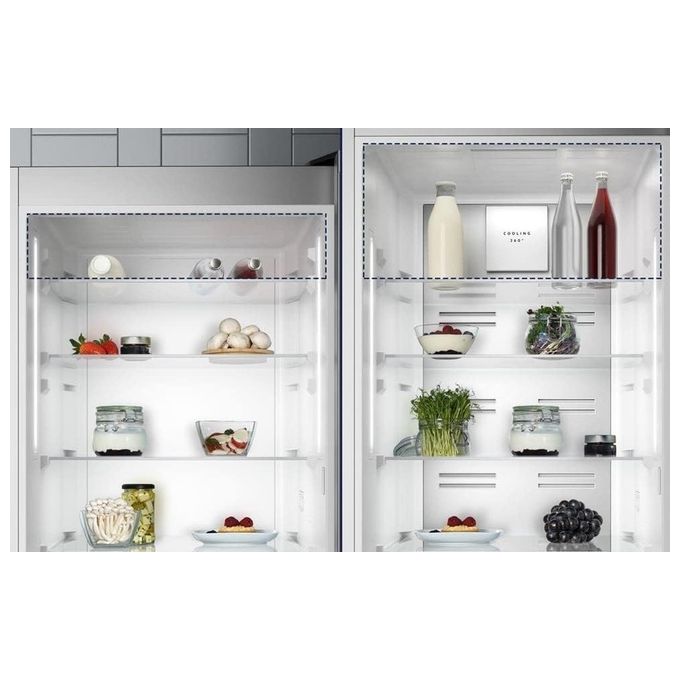 Electrolux LNT7MF46X2 MultiSpace 800 Frigorifero Combinato 481 L 192 cm Classe F 43 dB No Frost TwinTech colore Acciaio Inox