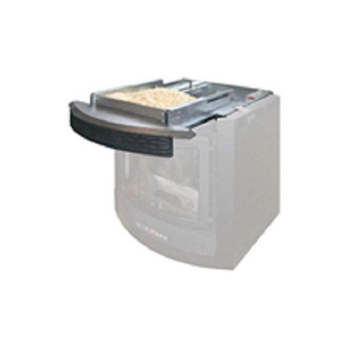 Extraflame 9278323 CGL0919GZ Comfort Cassetto di Caricamento Frontale per Inserto Pellet in Acciaio Zincato Completo di Raschietto Cenere colore Nero