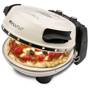 G3Ferrari G1003217 Napoletana Forno Elettrico per Pizza 1200 W temperatura fino a 400 °C con pietra refrattaria diametro 31 cm (31,6x30x10 cm) colore Icy Cream