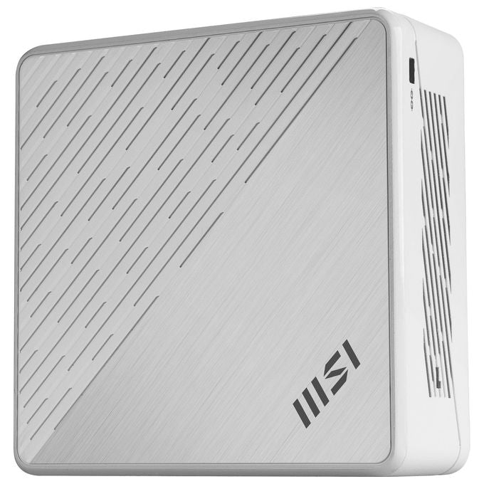 MSI mini PC Cubi 5, Intel Core 5 120U, 8 GB DDR5, 512 GB SSD NVMe, Windows 11 Home, WiFi 6E, Thunderbolt 4, Bianco