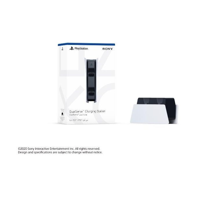 Sony 9374107 DualSense Base di Ricarica per PlayStation 5 2 Controller colore Nero Bianco