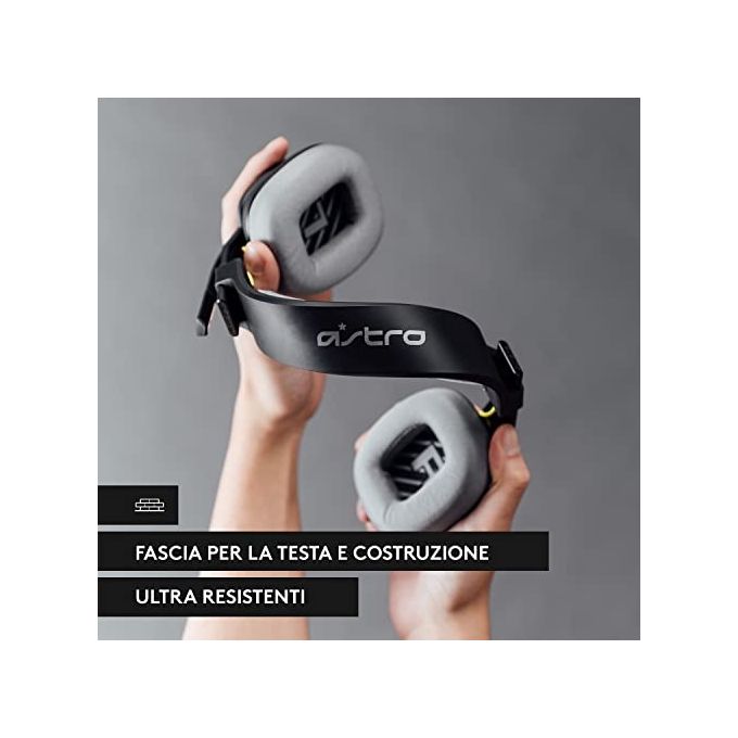 ASTRO Gaming 939-002057 A10 Gen 2 Cuffie Gaming Cablate Over-ear Microfono Unidirezionale Pieghevole Jack 3.5 mm colore Nero
