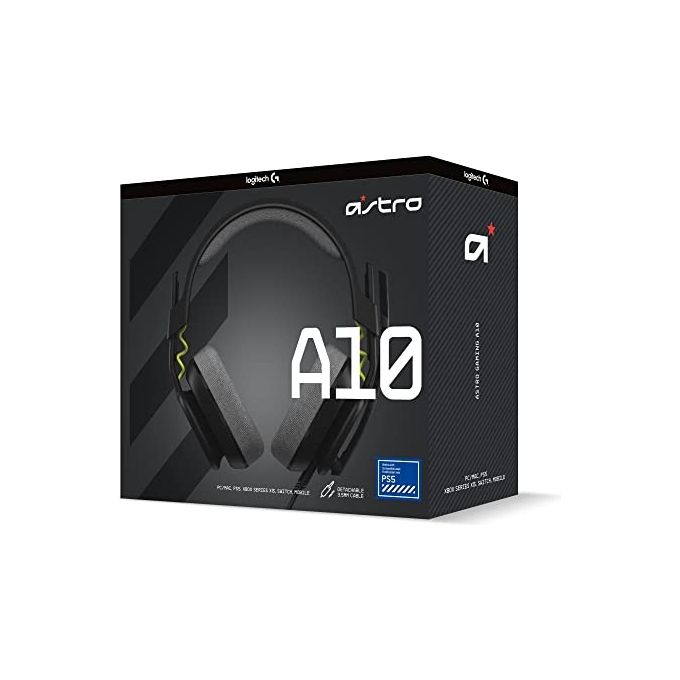 ASTRO Gaming 939-002057 A10 Gen 2 Cuffie Gaming Cablate Over-ear Microfono Unidirezionale Pieghevole Jack 3.5 mm colore Nero