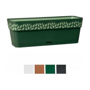 Stefanplast Vaso Cloe Rettangolare Riserva Acqua Grafite 50cm
