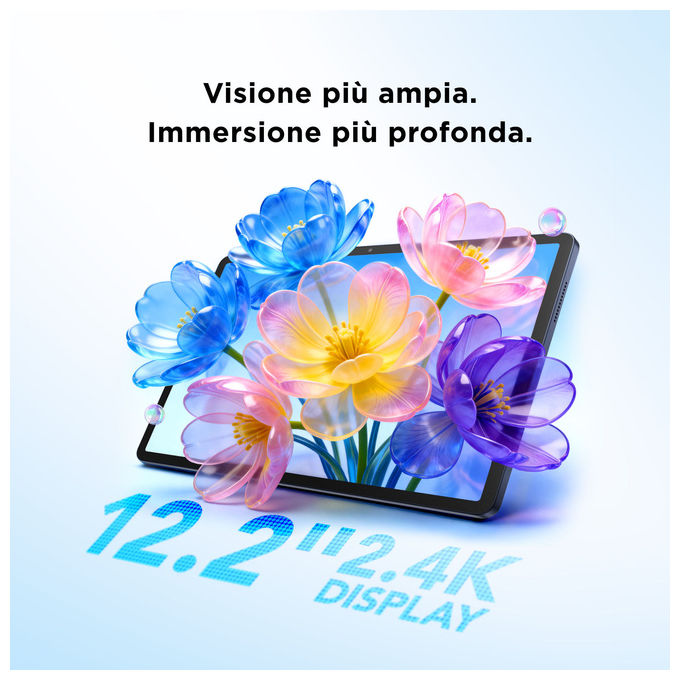 TCL 9445X1-2ALCA111 TAB A1 Plus Tablet Android 12,2'' 2.4K 120Hz Snapdragon 4 Gen 2 6GB 128GB Wi-Fi IP54 colore Space Blue